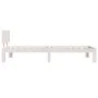 Solid white pine wood bed frame 90x200 cm by vidaXL, Beds and slatted bases - Ref: Foro24-810481, Price: 93,11 €, Discount: %