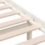 Massiver Bettrahmen aus weißem Kiefernholz, 140 x 190 cm von vidaXL, Betten und Lattenroste - Ref: Foro24-3101199, Preis: 130...