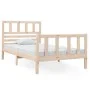 Estructura de cama individual de madera maciza 90x190 cm de vidaXL, Camas y somieres - Ref: Foro24-3101118, Precio: 101,92 €,...