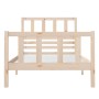 Estructura de cama individual de madera maciza 90x190 cm de vidaXL, Camas y somieres - Ref: Foro24-3101118, Precio: 103,29 €,...