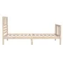Estructura de cama individual de madera maciza 90x190 cm de vidaXL, Camas y somieres - Ref: Foro24-3101118, Precio: 101,92 €,...