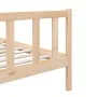 Estructura de cama individual de madera maciza 90x190 cm de vidaXL, Camas y somieres - Ref: Foro24-3101118, Precio: 101,92 €,...