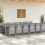 Conjunto de Comedor de Jardín 13 pcs Gris Claro Ratan Polt en Mesas de jardín | Comprar online en Foru.es
