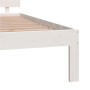 Estructura de cama madera maciza de pino blanco 200x200 cm de vidaXL, Camas y somieres - Ref: Foro24-810516, Precio: 154,53 €...