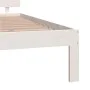 Solid white pine wood bed frame 200x200 cm by vidaXL, Beds and slatted bases - Ref: Foro24-810516, Price: 152,51 €, Discount: %