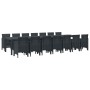Conjunto de comedor de jardín con cojines 15 pcs Antracita PP en Mesas de jardín | Comprar online en Foru.es