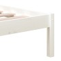 Estructura de cama de madera maciza de pino blanco 160x200 cm de vidaXL, Camas y somieres - Ref: Foro24-3101229, Precio: 142,...