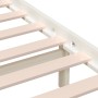Estructura de cama de madera maciza de pino blanco 160x200 cm de vidaXL, Camas y somieres - Ref: Foro24-3101229, Precio: 142,...