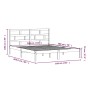 Estructura de cama de madera maciza de pino blanco 160x200 cm de vidaXL, Camas y somieres - Ref: Foro24-3101229, Precio: 142,...