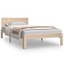 Estructura de cama madera maciza de pino 100x200 cm de vidaXL, Camas y somieres - Ref: Foro24-810485, Precio: 88,20 €, Descue...