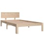 Estructura de cama madera maciza de pino 100x200 cm de vidaXL, Camas y somieres - Ref: Foro24-810485, Precio: 88,20 €, Descue...