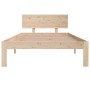 Estructura de cama madera maciza de pino 100x200 cm de vidaXL, Camas y somieres - Ref: Foro24-810485, Precio: 88,20 €, Descue...