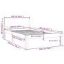 Estructura de cama madera maciza de pino 100x200 cm de vidaXL, Camas y somieres - Ref: Foro24-810485, Precio: 88,20 €, Descue...