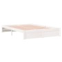 Estructura de cama madera maciza blanca 140x200 cm de vidaXL, Camas y somieres - Ref: Foro24-814950, Precio: 125,40 €, Descue...
