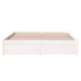 Estructura de cama madera maciza blanca 140x200 cm de vidaXL, Camas y somieres - Ref: Foro24-814950, Precio: 125,40 €, Descue...