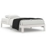 Estructura de cama madera maciza de pino blanco 100x200 cm de vidaXL, Camas y somieres - Ref: Foro24-810356, Precio: 92,02 €,...