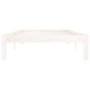 Estructura de cama madera maciza de pino blanco 100x200 cm de vidaXL, Camas y somieres - Ref: Foro24-810356, Precio: 92,02 €,...