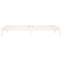 Estructura de cama madera maciza de pino blanco 100x200 cm de vidaXL, Camas y somieres - Ref: Foro24-810356, Precio: 92,02 €,...