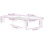 Estructura de cama madera maciza de pino blanco 100x200 cm de vidaXL, Camas y somieres - Ref: Foro24-810356, Precio: 92,02 €,...