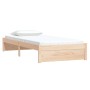 Estructura de cama de madera maciza 90x200 cm de vidaXL, Camas y somieres - Ref: Foro24-814934, Precio: 93,47 €, Descuento: %