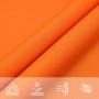 Toldo de vela rectangular tela Oxford naranja 2x3,5 m en Sombrillas | Comprar online en Foru.es