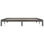 Estructura de cama madera maciza de pino gris 200x200 cm de vidaXL, Camas y somieres - Ref: Foro24-810387, Precio: 133,08 €, ...