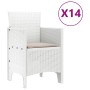 Conjunto de comedor de jardín con cojines con cojín 15 pcs PP en Mesas de jardín | Comprar online en Foru.es