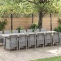 Conjunto de comedor de jardín con cojines 15 pcs Gris Claro PP en Mesas de jardín | Comprar online en Foru.es