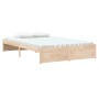 Estructura de cama madera maciza 120x200 cm de vidaXL, Camas y somieres - Ref: Foro24-814944, Precio: 103,59 €, Descuento: %