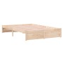 Estructura de cama madera maciza 120x200 cm de vidaXL, Camas y somieres - Ref: Foro24-814944, Precio: 103,59 €, Descuento: %