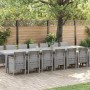 Conjunto de comedor de jardín con cojines 15 pcs Gris Claro PP en Mesas de jardín | Comprar online en Foru.es