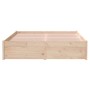 Estructura de cama madera maciza 120x200 cm de vidaXL, Camas y somieres - Ref: Foro24-814944, Precio: 103,59 €, Descuento: %