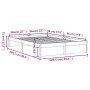 Estructura de cama madera maciza 120x200 cm de vidaXL, Camas y somieres - Ref: Foro24-814944, Precio: 103,59 €, Descuento: %