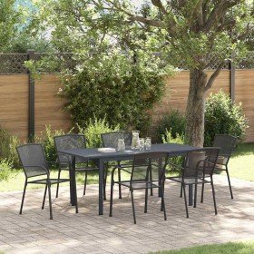 Conjunto de Comedor de Jardín 7 pcs Antracita en Mesas de jardín | Comprar online en Foru.es