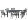 Conjunto de Comedor de Jardín 7 pcs Antracita en Mesas de jardín | Comprar online en Foru.es