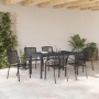 Conjunto de Comedor de Jardín 7 pcs Antracita en Mesas de jardín | Comprar online en Foru.es