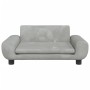 Sofá para niños de terciopelo gris claro 70x45x33 cm de vidaXL, Mobiliario para bebés y niños pequeños - Ref: Foro24-3196387,...