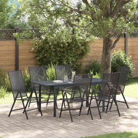 Conjunto de Comedor de Jardín 7 pcs Antracita en Mesas de jardín | Comprar online en Foru.es