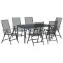 Conjunto de Comedor de Jardín 7 pcs Antracita en Mesas de jardín | Comprar online en Foru.es