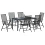 Conjunto de Comedor de Jardín 7 pcs Antracita en Mesas de jardín | Comprar online en Foru.es