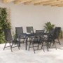 Conjunto de Comedor de Jardín 7 pcs Antracita en Mesas de jardín | Comprar online en Foru.es