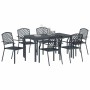 Conjunto de Comedor de Jardín 7 pcs Antracita en Mesas de jardín | Comprar online en Foru.es