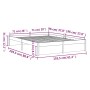 Estructura de cama madera maciza blanca King Size 150x200 cm de vidaXL, Camas y somieres - Ref: Foro24-814955, Precio: 140,26...