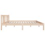 Estructura de cama de matrimonio madera maciza 135x190 cm de vidaXL, Camas y somieres - Ref: Foro24-814859, Precio: 97,84 €, ...