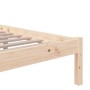 Estructura de cama de matrimonio madera maciza 135x190 cm de vidaXL, Camas y somieres - Ref: Foro24-814859, Precio: 97,84 €, ...
