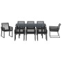 Conjunto de Comedor de Jardín 9 pcs Negro ratán sintético en Mesas de jardín | Comprar online en Foru.es