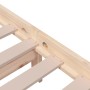 Estructura de cama de matrimonio madera maciza 135x190 cm de vidaXL, Camas y somieres - Ref: Foro24-814859, Precio: 97,84 €, ...