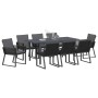 Conjunto de Comedor de Jardín 9 pcs Antracita ratán sintético en Mesas de jardín | Comprar online en Foru.es