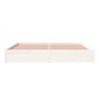 Estructura de cama madera maciza blanco 200x200 cm de vidaXL, Camas y somieres - Ref: Foro24-814970, Precio: 148,89 €, Descue...