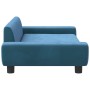 Sofá para niños de terciopelo azul 100x54x33 cm de vidaXL, Mobiliario para bebés y niños pequeños - Ref: Foro24-3196379, Prec...